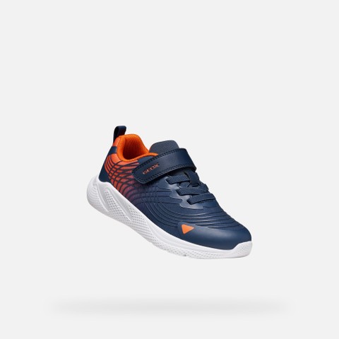 Scarpe leggere e traspiranti SPRINTYE BAMBINO Blu navy/Arancione - image number 4 | GEOX