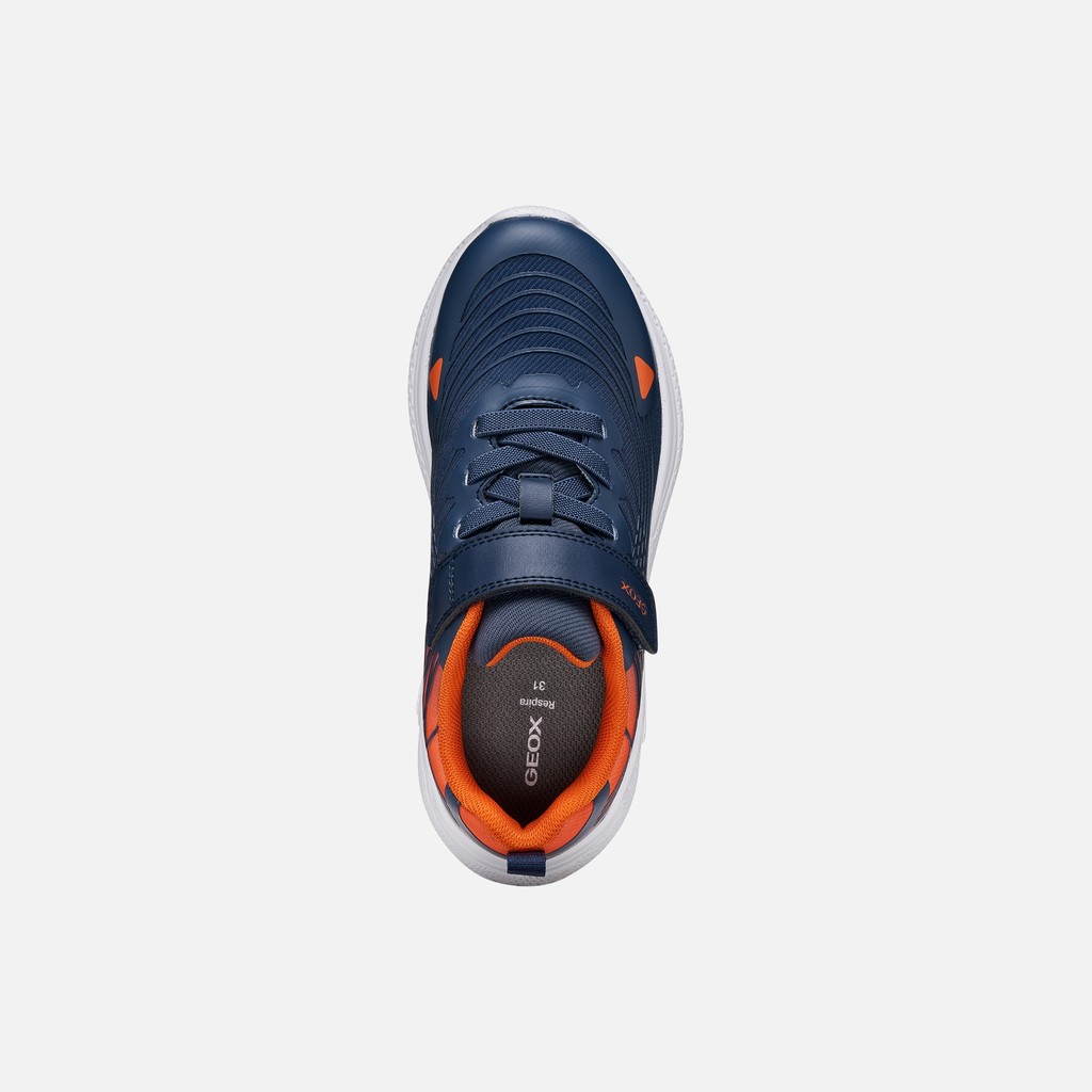Scarpe leggere e traspiranti SPRINTYE BAMBINO Blu navy/Arancione - image number 5 | GEOX
