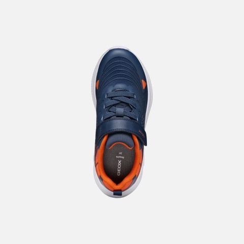 Scarpe leggere e traspiranti SPRINTYE BAMBINO Blu navy/Arancione - image number 5 | GEOX