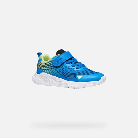 Scarpe leggere e traspiranti SPRINTYE BAMBINO Royal blu/Lime - image number 2 | GEOX