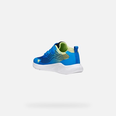 Scarpe leggere e traspiranti SPRINTYE BAMBINO Royal blu/Lime - image number 3 | GEOX