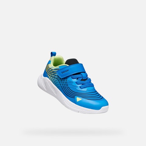 Scarpe leggere e traspiranti SPRINTYE BAMBINO Royal blu/Lime - image number 4 | GEOX