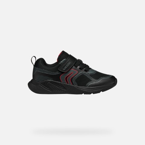 Lightweight breathable shoes SPRINTYE BOY Black/Dark Grey - image number 1 | GEOX