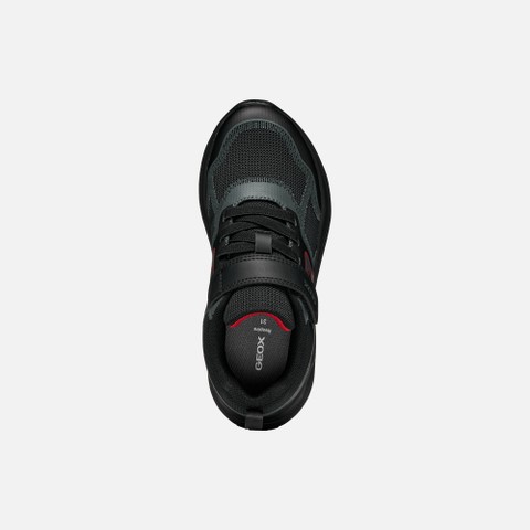 Lightweight breathable shoes SPRINTYE BOY Black/Dark Grey - image number 5 | GEOX