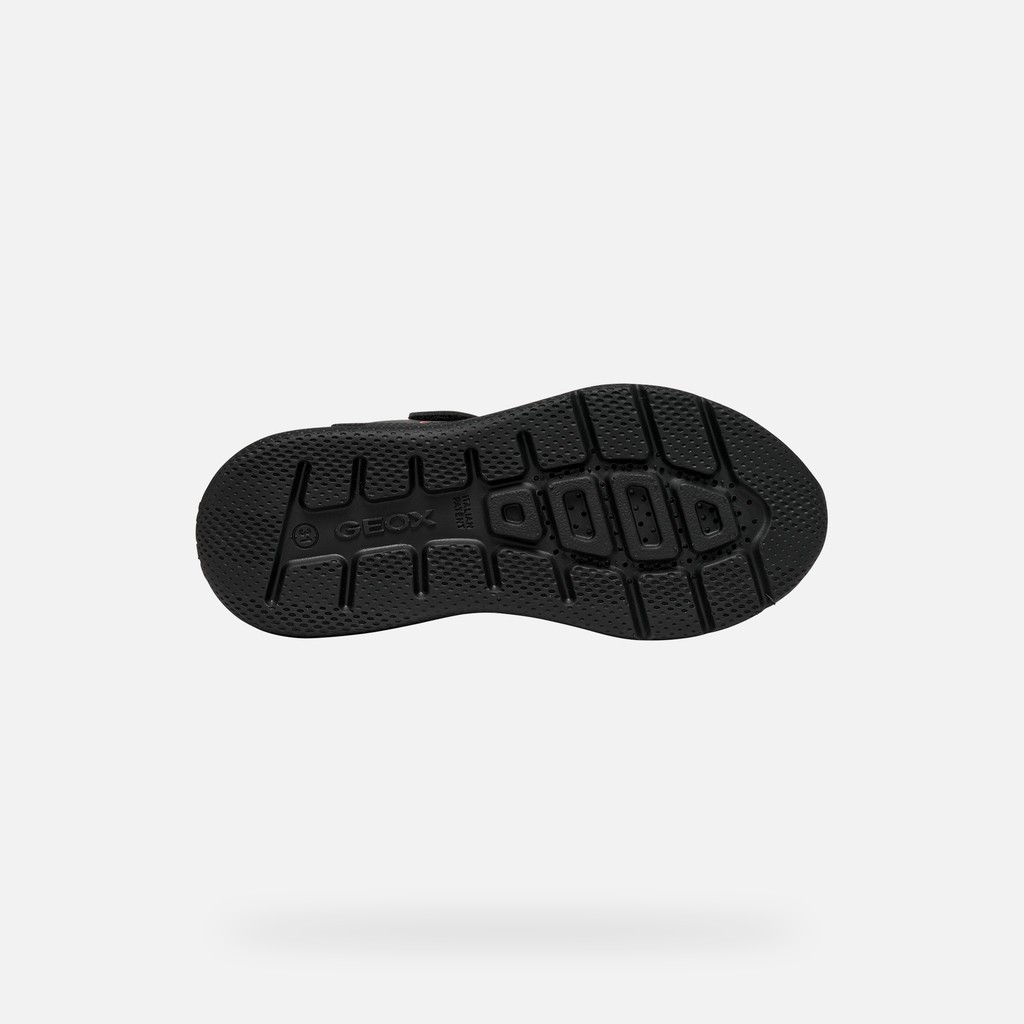 Lightweight breathable shoes SPRINTYE BOY Black/Dark Grey - image number 6 | GEOX