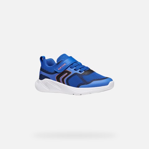 Lightweight breathable shoes SPRINTYE BOY Blue/Black - image number 2 | GEOX