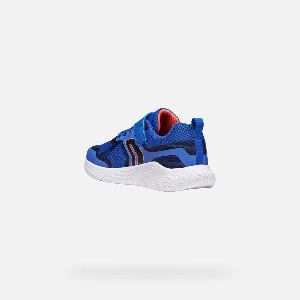 Lightweight breathable shoes SPRINTYE BOY Blue/Black - image number 3 | GEOX