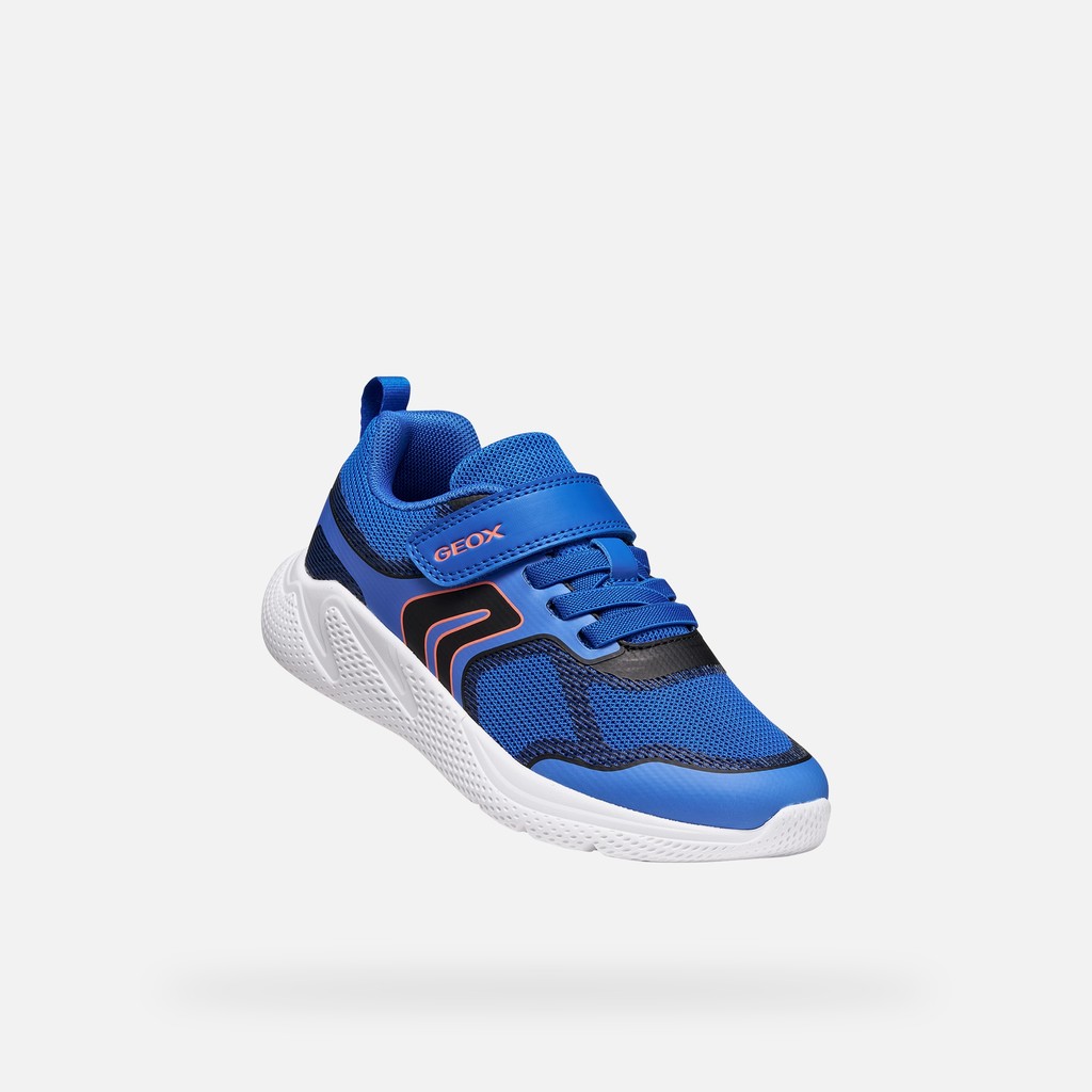 Lightweight breathable shoes SPRINTYE BOY Blue/Black - image number 4 | GEOX