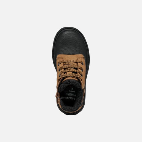 Waterproof ankle boots SHAYLAX   BOY Toffee/Black - image number 5 | GEOX