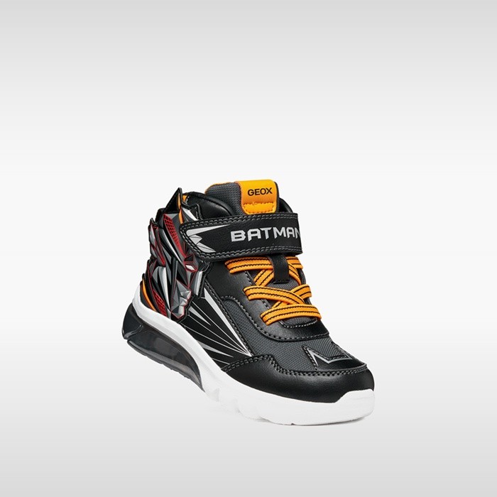 Batman shoes CIBERDRON BOY Black/Light orange | GEOX