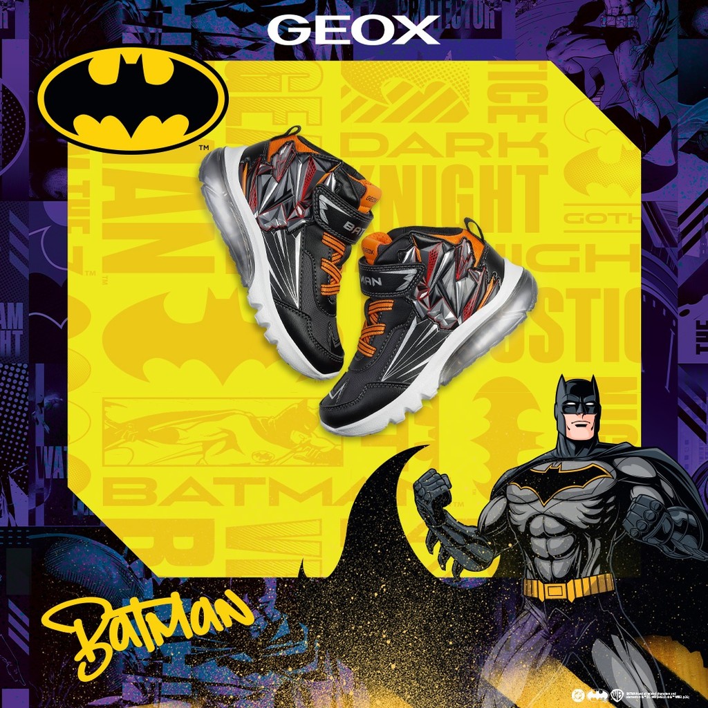 Batman Schuhe CIBERDRON JUNGE Schwarz/Hellorange - image number 1 | GEOX