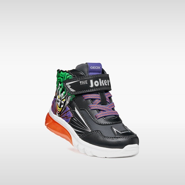 Batman shoes CIBERDRON BOY Black/Orange | GEOX