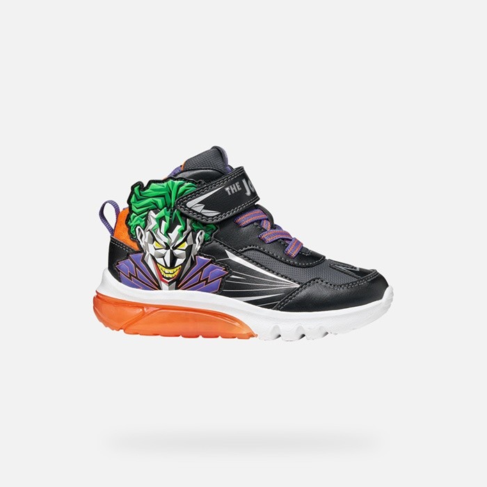 Batman shoes CIBERDRON BOY Black/Orange | GEOX