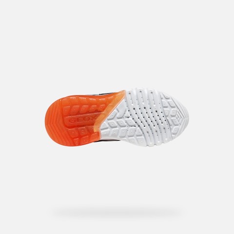 Looney Tunes shoes CIBERDRON BOY Grey/Orange - image number 7 | GEOX
