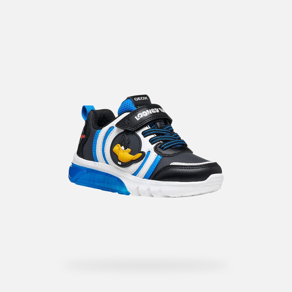 Looney Tunes Schuhe CIBERDRON JUNGE Schwarz/K&ouml;nigsblau - image number 3 | GEOX