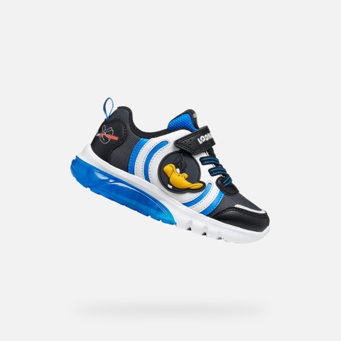 Looney Tunes Schuhe CIBERDRON JUNGE Schwarz/K&ouml;nigsblau | GEOX
