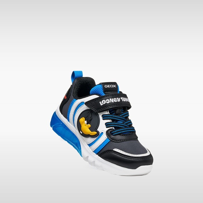 Looney Tunes shoes CIBERDRON BOY Black/Royal | GEOX