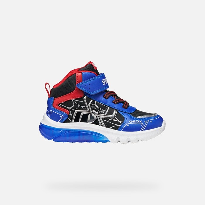 Spider-Man Marvel shoes CIBERDRON BOY Black/Royal | GEOX