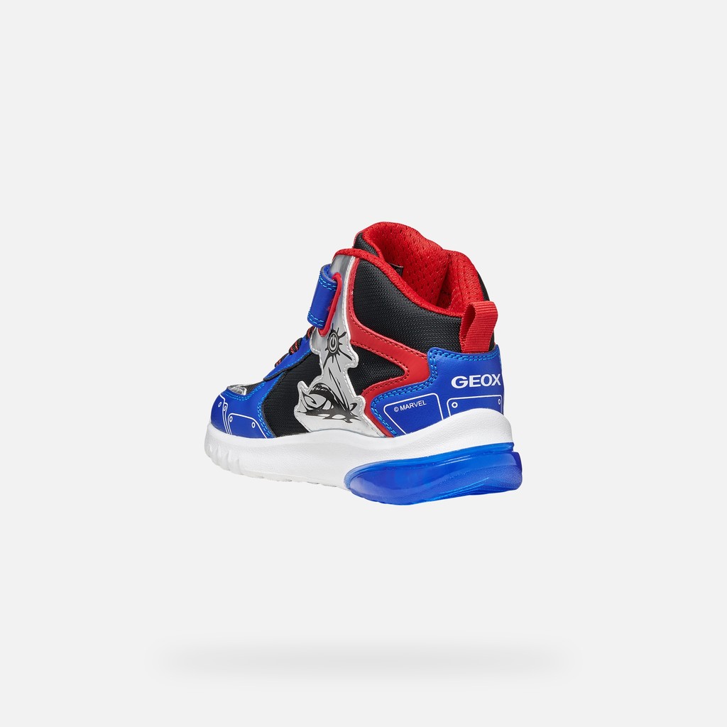 Chaussures Spider-Man Marvel CIBERDRON GAR&Ccedil;ON Noir/Bleu roi - image number 4 | GEOX