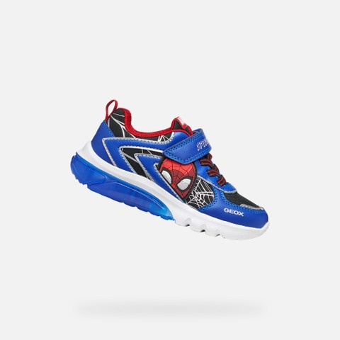 Spider-Man Marvel shoes CIBERDRON BOY Black/Royal | GEOX