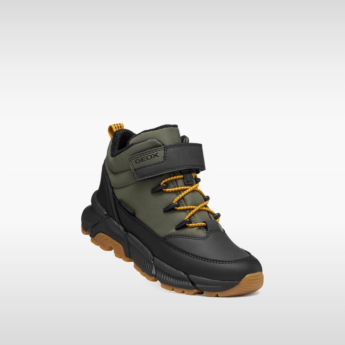 Waterproof ankle boots FLEXYPER PLUS ABX BOY Military | GEOX