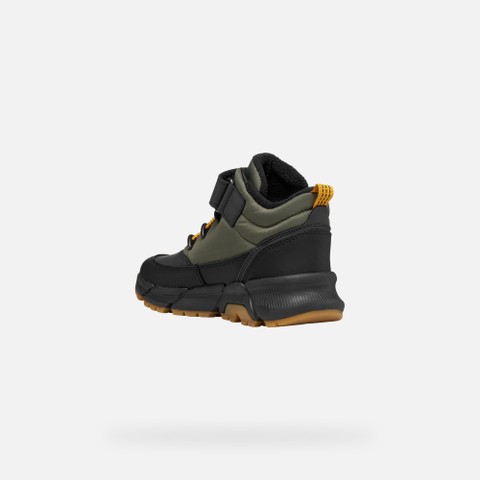 Waterproof ankle boots FLEXYPER PLUS ABX BOY Military - image number 3 | GEOX