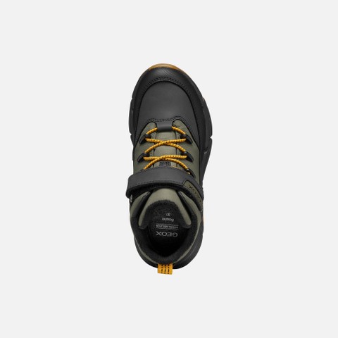 Waterproof ankle boots FLEXYPER PLUS ABX BOY Military - image number 5 | GEOX
