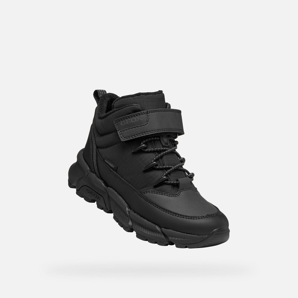 Waterproof ankle boots FLEXYPER PLUS ABX BOY Black - image number 4 | GEOX