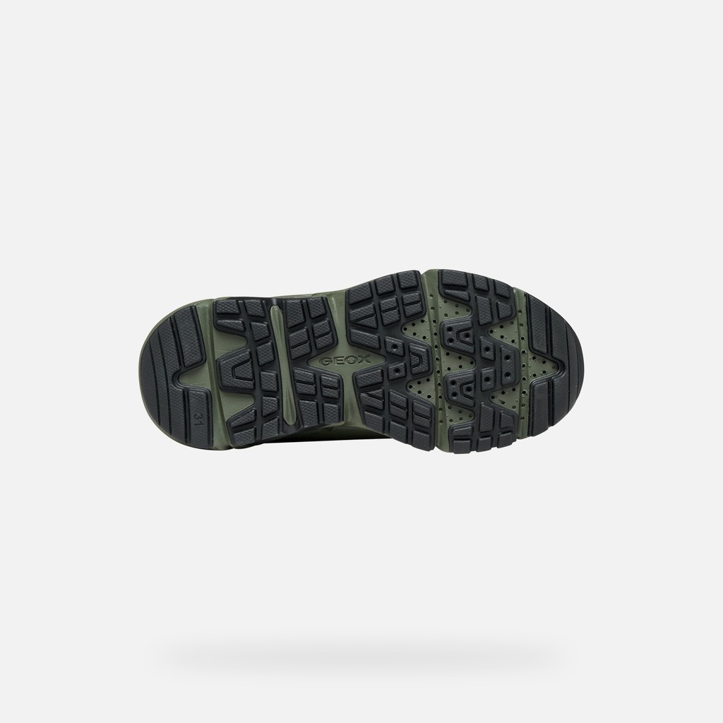 Waterproof ankle boots FLEXYPER PLUS ABX BOY Black/Military - image number 6 | GEOX