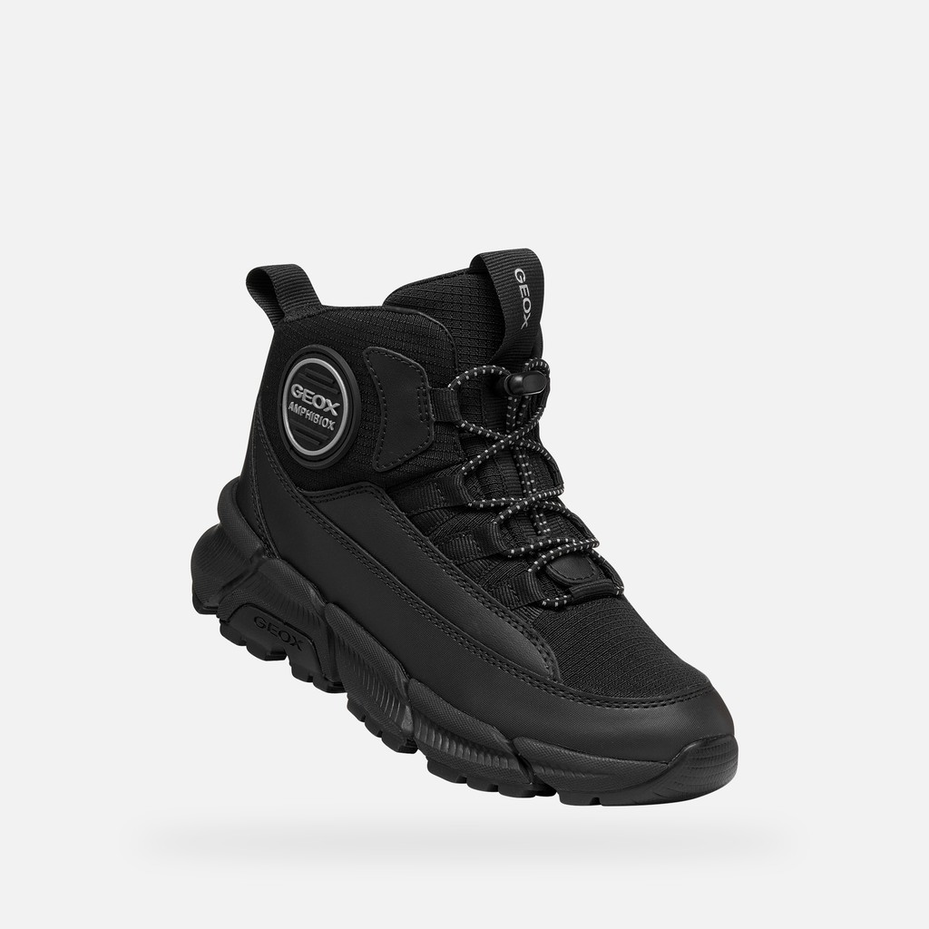 Waterproof ankle boots FLEXYPER PLUS ABX BOY Black - image number 4 | GEOX