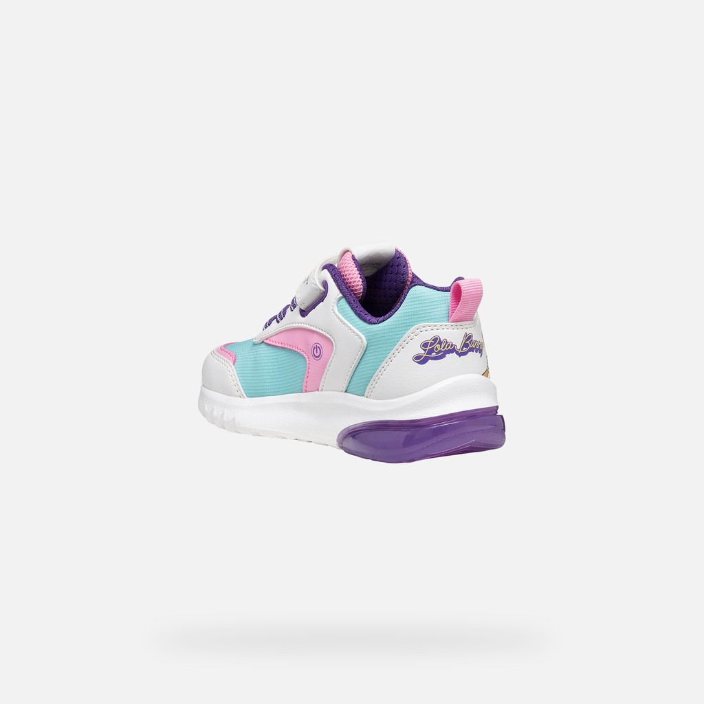Looney Tunes shoes CIBERDRON GIRL White/Pink - image number 4 | GEOX