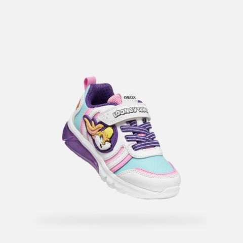 Looney Tunes shoes CIBERDRON GIRL White/Pink - image number 5 | GEOX