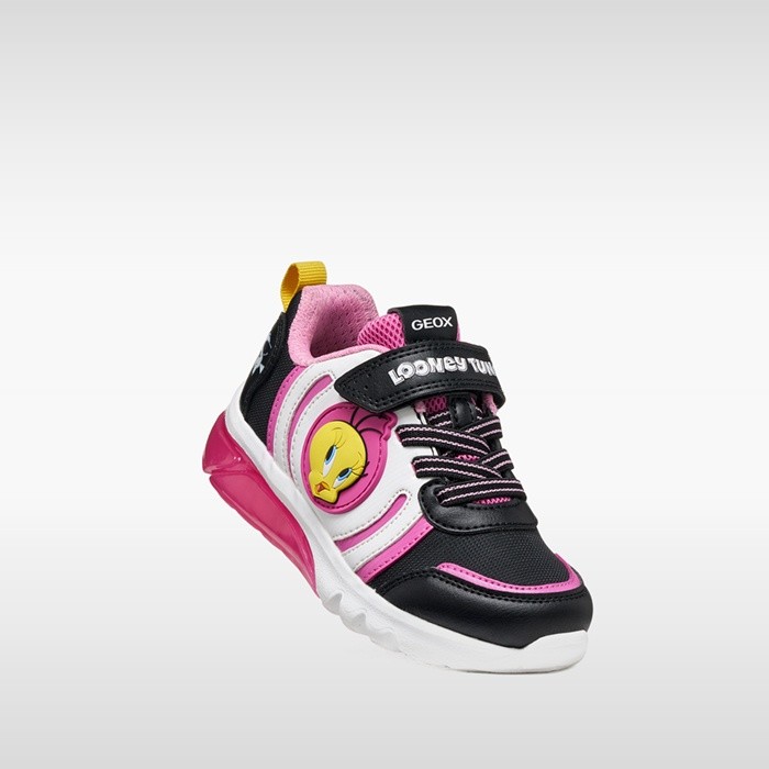 Looney Tunes shoes CIBERDRON GIRL Black/Pink | GEOX
