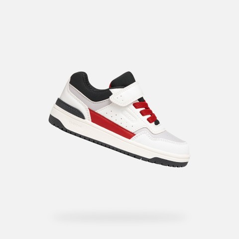 Klettschuhe WASHIBA JUNGE Wei&szlig;/Rot | GEOX