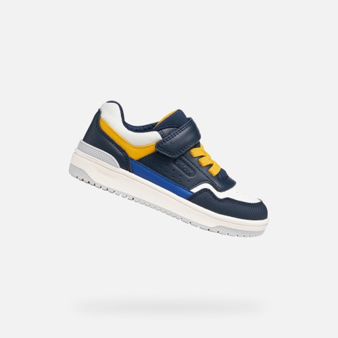 Klettschuhe WASHIBA JUNGE Marineblau/Gelb | GEOX