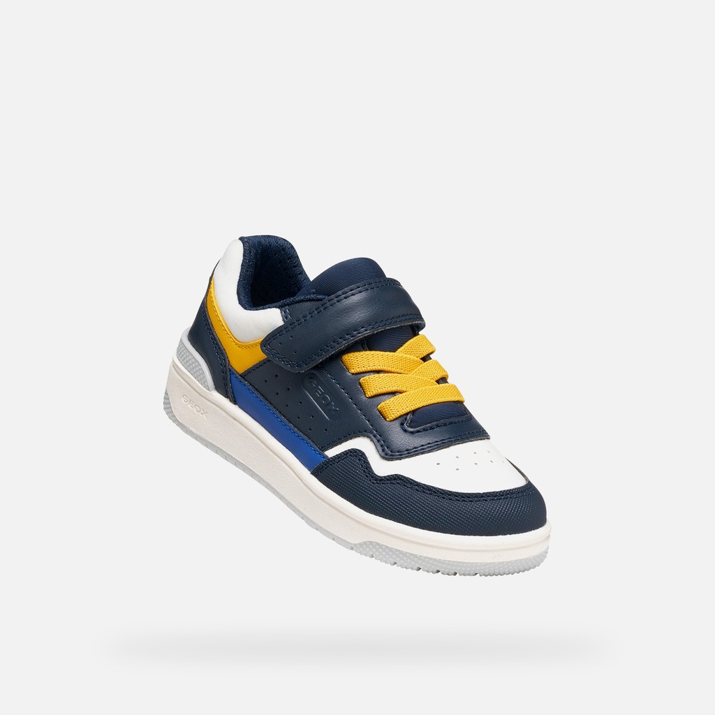 Klettschuhe WASHIBA JUNGE Marineblau/Gelb - image number 4 | GEOX