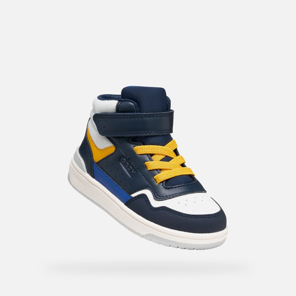Velcro shoes WASHIBA BOY Navy/Yellow - image number 4 | GEOX