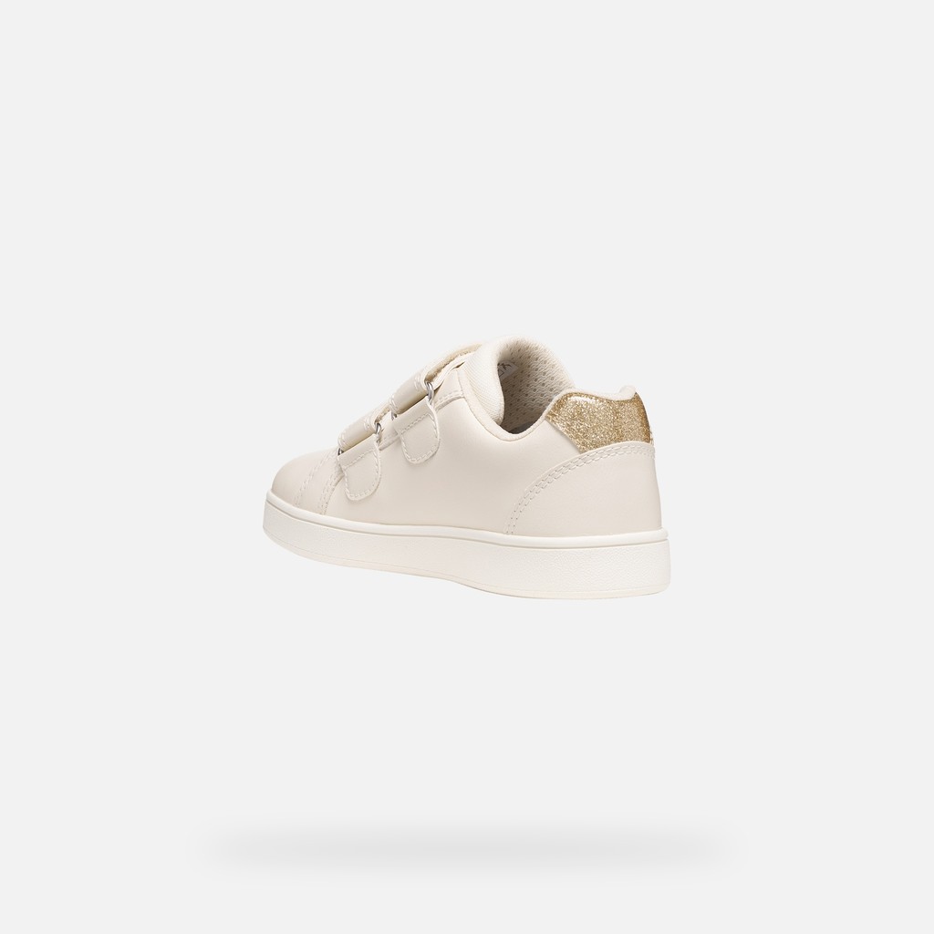Scarpe con strappo ECLYPER BAMBINA Avorio chiaro/Oro - image number 3 | GEOX