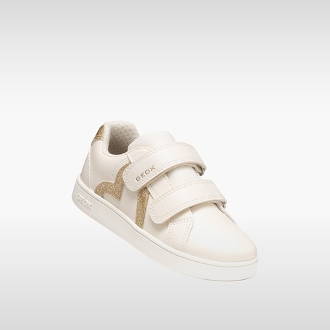 Scarpe con strappo ECLYPER BAMBINA Avorio chiaro/Oro - image number 4 | GEOX