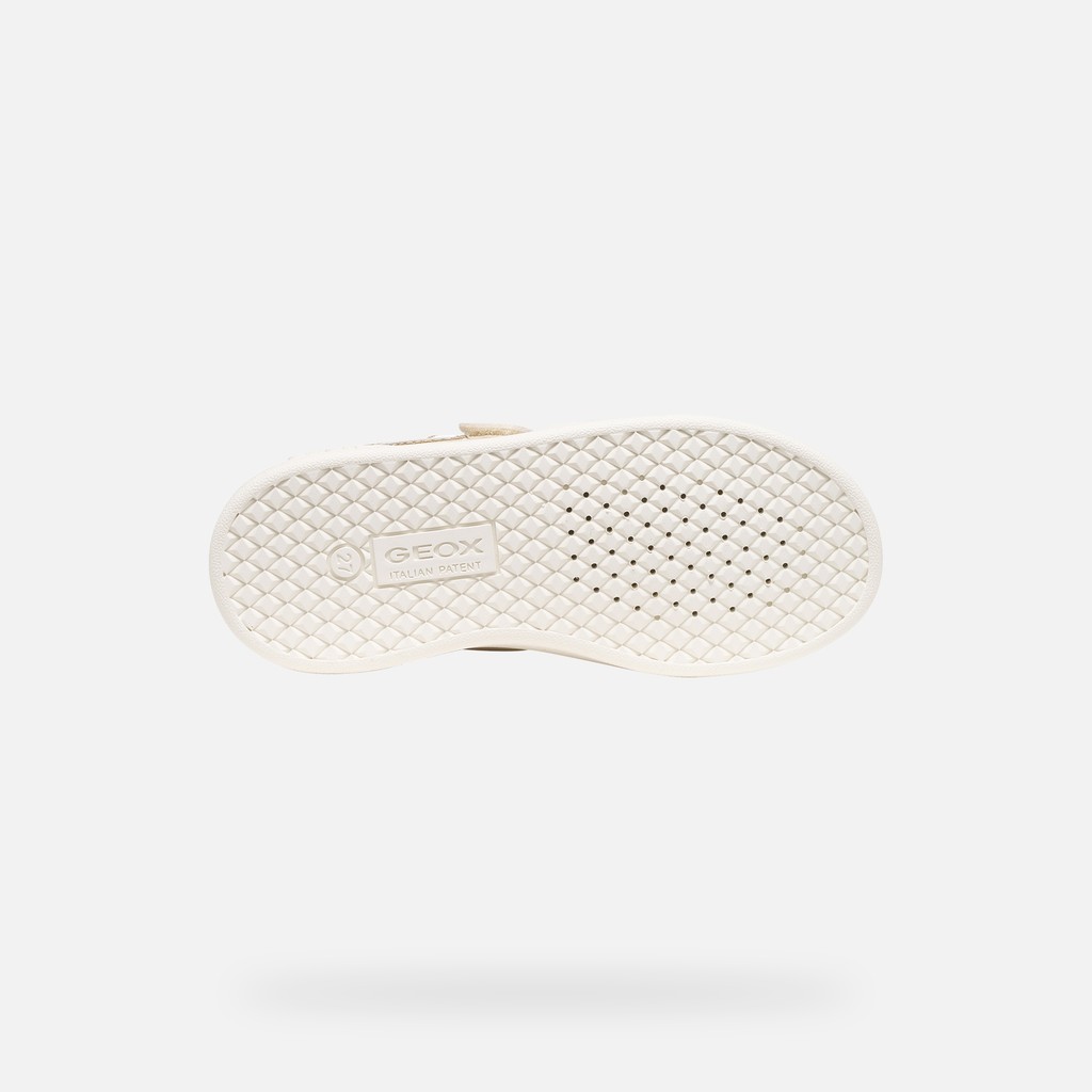 Scarpe con strappo ECLYPER BAMBINA Avorio chiaro/Oro - image number 6 | GEOX