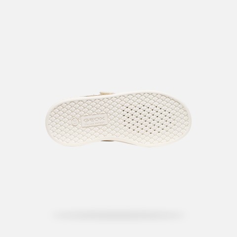 Scarpe con strappo ECLYPER BAMBINA Avorio chiaro/Oro - image number 6 | GEOX