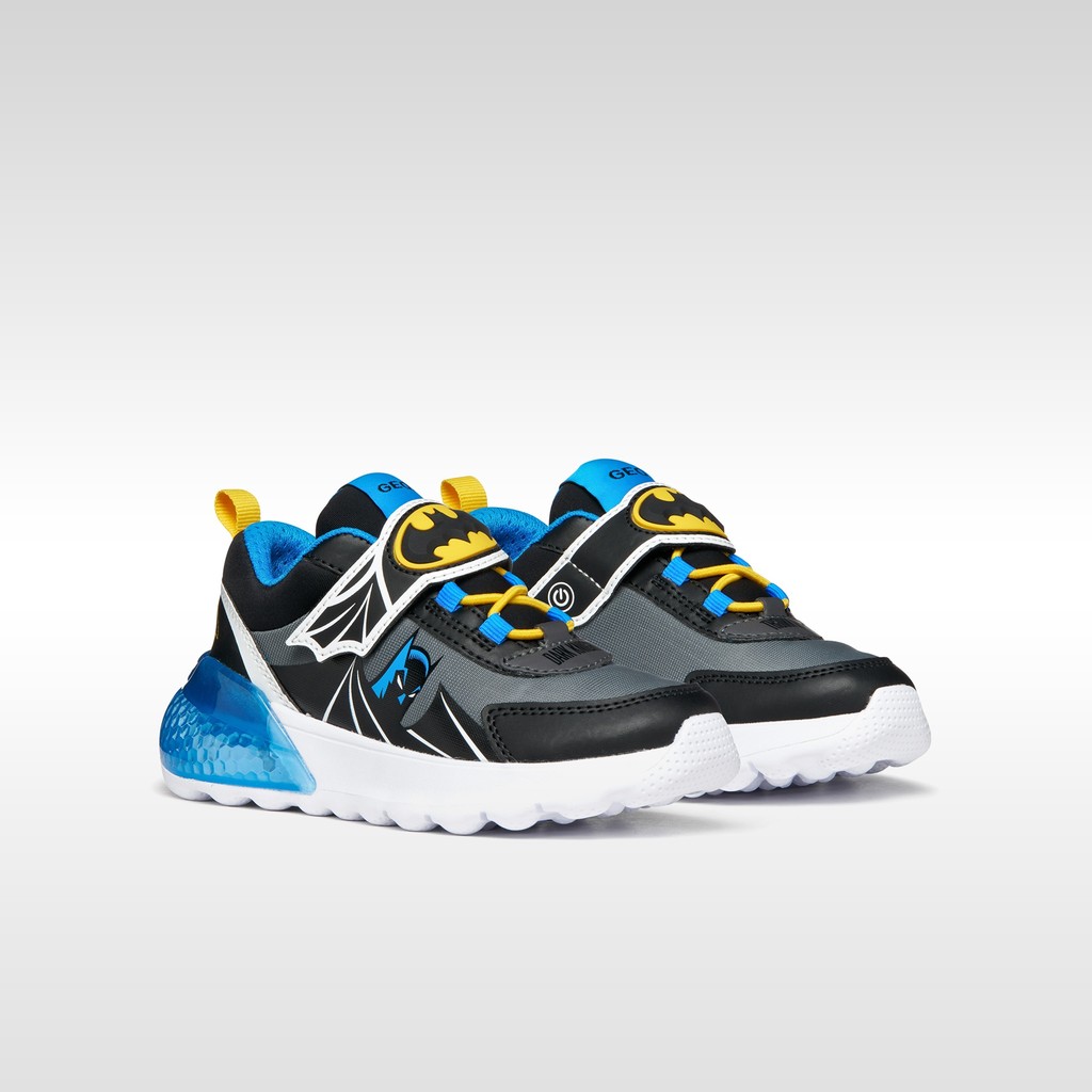 Chaussures Batman ACTIVART ILLUMINUS GAR&Ccedil;ON Noir/Bleu ciel - image number 8 | GEOX