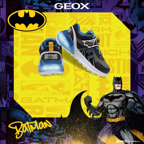 Batman shoes ACTIVART ILLUMINUS BOY Black/Sky - image number 1 | GEOX