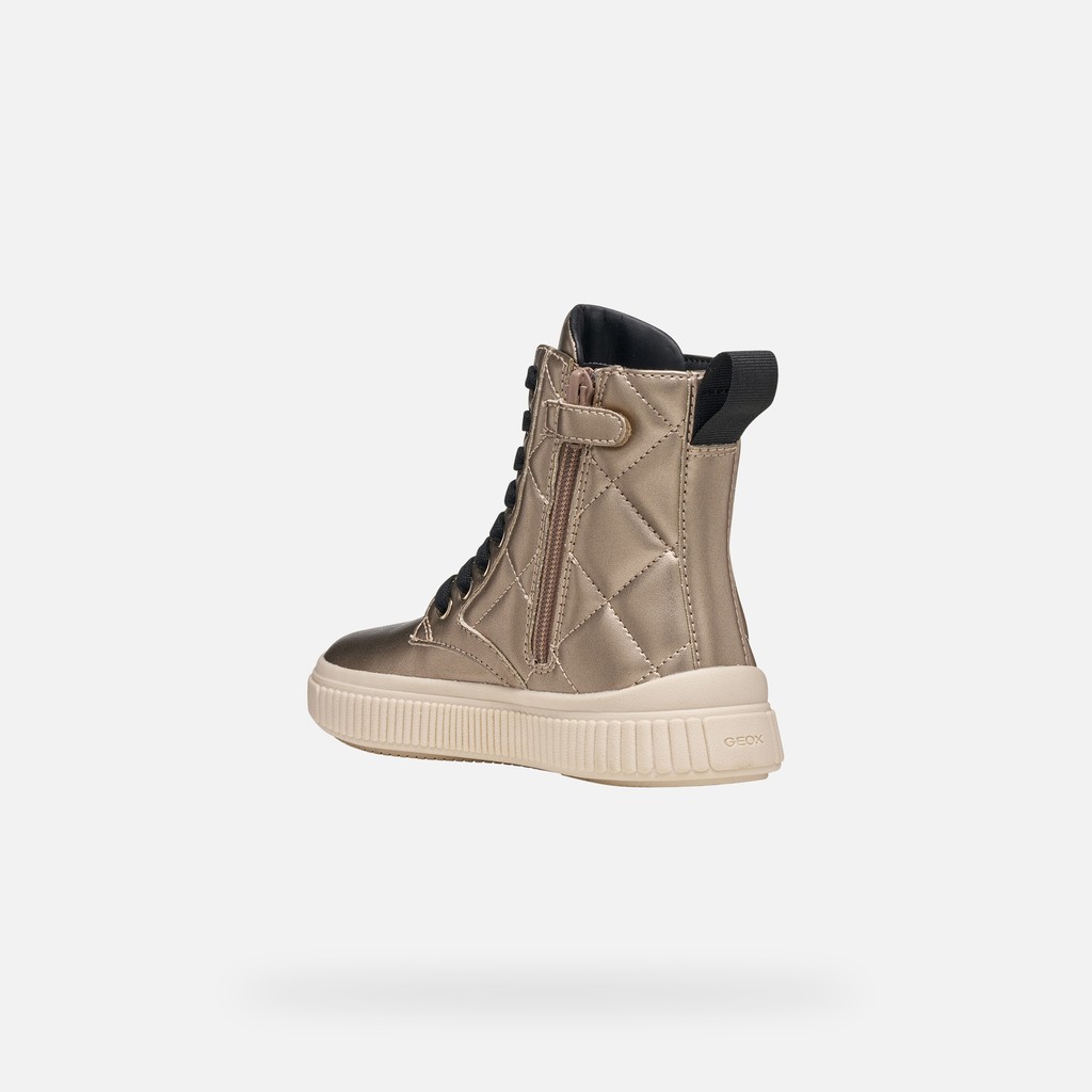 Ankle boots LAQUINNY GIRL Dark Beige - image number 3 | GEOX