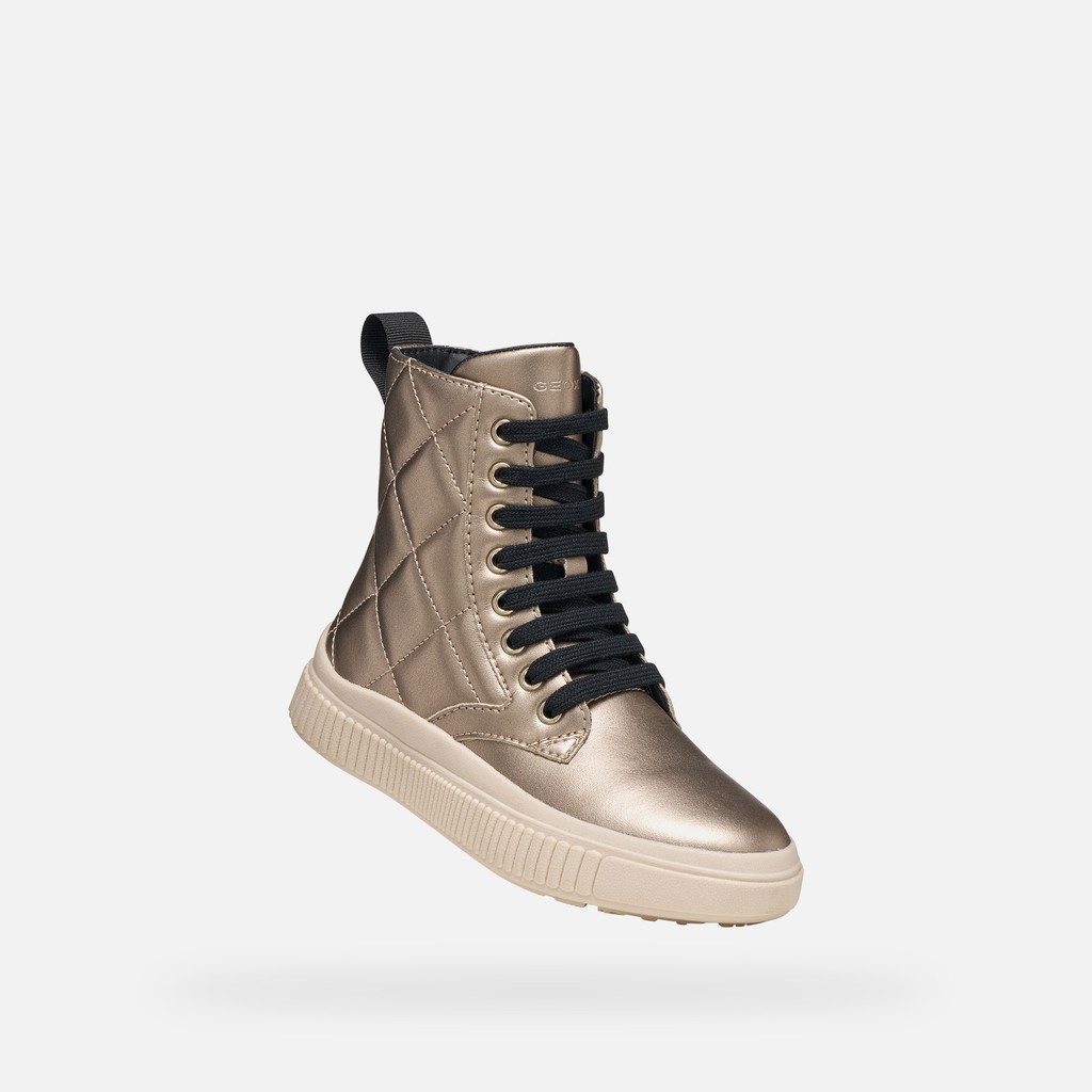 Ankle boots LAQUINNY GIRL Dark Beige - image number 4 | GEOX