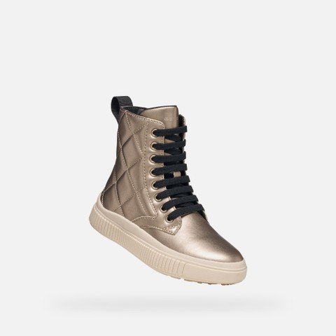 Ankle boots LAQUINNY GIRL Dark Beige - image number 4 | GEOX