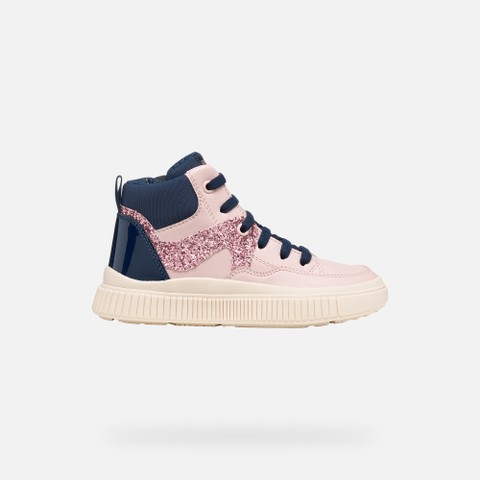 High top sneakers LAQUINNY GIRL Light rose/Navy - image number 1 | GEOX