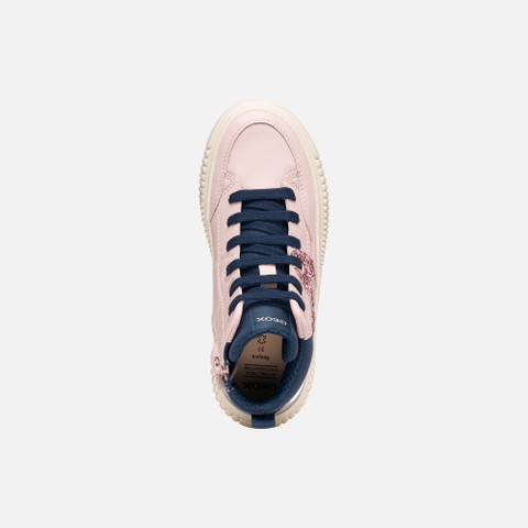 High top sneakers LAQUINNY GIRL Light rose/Navy - image number 5 | GEOX