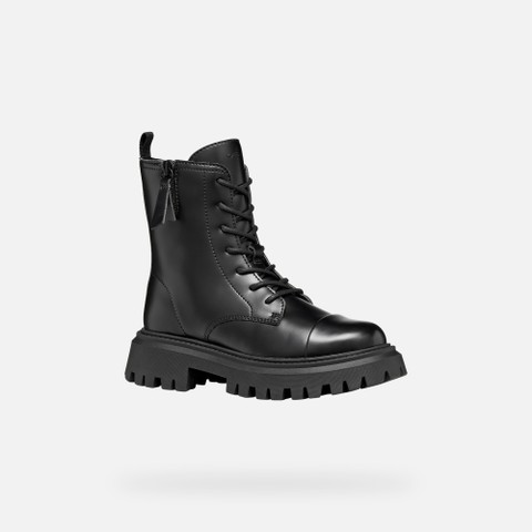 Combat boots MAQUINNENS GIRL Black - image number 2 | GEOX
