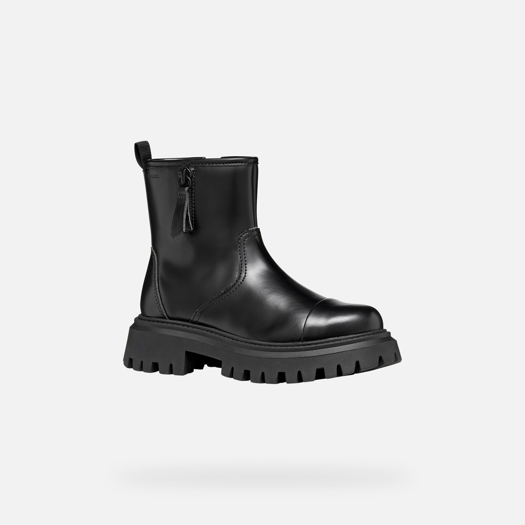 Combat boots MAQUINNENS GIRL Black - image number 2 | GEOX